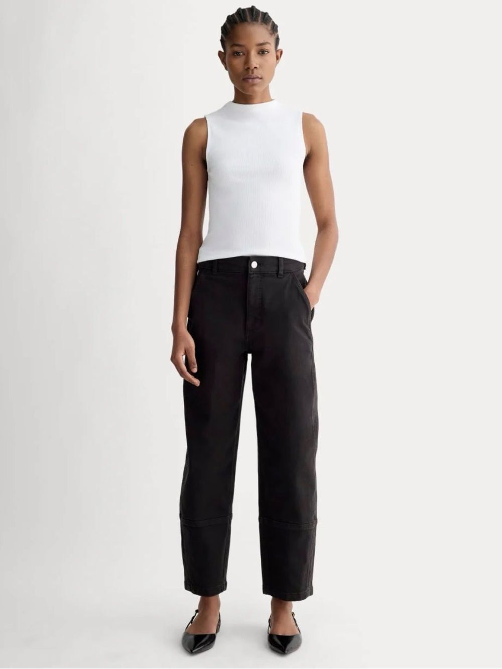 New Everlane THE UTILITY BARREL PANT in Black Size 12L